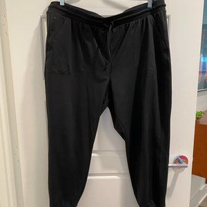 Black Stretch Drawstring Joggers by Rachel Zoe